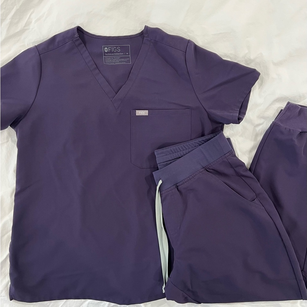Figs Purple Scrub Set- Purple Shadow